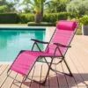Fauteuil Relax Silos Basculant - 5 Positions - Framboise -Produits De Jardin fauteuil relax silos basculant 5 positions framboise