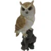 ESSCHERT DESIGN Hibou Sur Tronc L -Produits De Jardin hibou sur tronc l