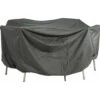 Housse Pour Ensemble Table Et Fauteuils 300 X 220 X 90 Cm Grise -Produits De Jardin housse pour ensemble table et fauteuils 300 x 220 x 90 cm grise