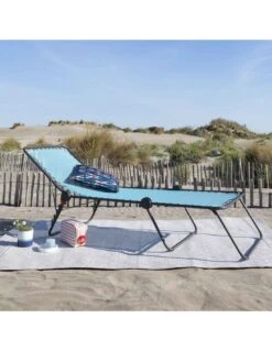 Lafuma Lit De Soleil Siesta L - Toile Batyline Et Structure Acier époxy -Produits De Jardin lit de soleil siesta l toile batyline et structure acier epoxy 2