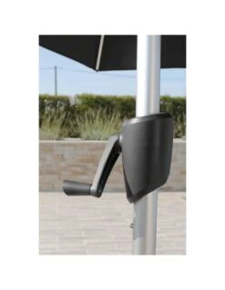 Parasol 300 Alu Anodisé Auto-inclinable Coloris Au Choix - Gris Chiné Foncé -Produits De Jardin parasol 300 alu anodise auto inclinable coloris au choix 1 3