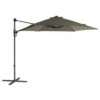 Parasol Déporté En Acier Push Up D.300 Cm - Taupe