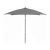 Parasol En Aluminium Doit 2x2 Inclinable - Gris -Produits De Jardin parasol alu fibre droit 2x2 4 inclinable gris