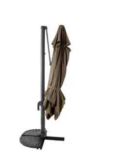 Parasol Déporté 3 X 3 M - Aluminium, Toile Polyester - Taupe -Produits De Jardin parasol deporte 3 x 3 m aluminium toile polyester au choix 1