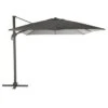 Parasol Déporté Carré Eléa 3 X 3 M - Graphite / Ardoise -Produits De Jardin parasol deporte carre elea 3 x 3 m graphite ardoise