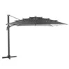 Parasol Déporté Eléa 3 X 4 M Multi-toiles Ardoise -Produits De Jardin parasol deporte elea 3 x 4 m multi toiles ardoise