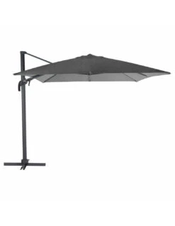 Parasol Déporté Elea 3x3 M Toile Olifen Anthracite -Produits De Jardin parasol deporte elea 3x3 m toile olifen anthracite 1