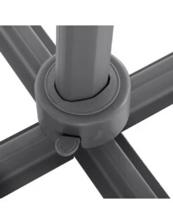 Parasol Déporté Elea 3x3 M Toile Olifen Anthracite -Produits De Jardin parasol deporte elea 3x3 m toile olifen anthracite 2