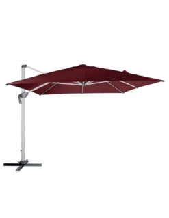 Parasol Déporté Équador 3x4 M - Bordeaux -Produits De Jardin parasol deporte equador 3x4 m bordeaux 1