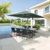 Parasol Déporté Équador 3x4 M - Olive -Produits De Jardin parasol deporte equador 3x4 m olive