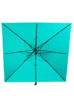 Parasol Déporté Janeiro Carré 2,5 X 2,5 M - Aluminium Et Toile Polyester - Emeraude -Produits De Jardin parasol deporte janeiro carre 25 x 25 m aluminium et toile polyester emeraude 2