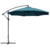 Parasol Déporté Ø 300 Cm En Aluminium Et Toile Polyester - Bleu -Produits De Jardin parasol deporte o 300 cm aluminium et toile polyester proloisirs