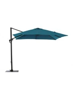 Parasol Déporté Roma 3 X 3 M - Aluminium Et Polyester - Inclinable Et Orientable - Grey / Paprika -Produits De Jardin parasol deporte roma 3 x 3 m aluminium et polyester inclinable et orientable 3