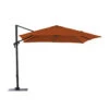 Parasol Déporté Roma 3 X 3 M - Aluminium Et Polyester - Inclinable Et Orientable - Grey / Paprika -Produits De Jardin parasol deporte roma 3 x 3 m aluminium et polyester inclinable et orientable 4