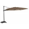 Parasol Déporté Royal Deluxe 3x3 M Octogonal - MWH - Taupe -Produits De Jardin parasol deporte royal deluxe 3x3 m octogonal mwh 4