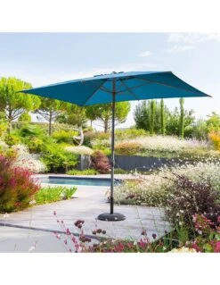 Parasol Droit Loompa Rectangulaire 2 X 3 M à Manivelle - Taupe -Produits De Jardin parasol droit loompa rectangulaire 2 x 3 m a manivelle 19