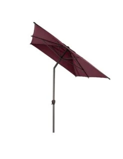 Parasol Droit Loompa Rectangulaire 2 X 3 M à Manivelle - Taupe -Produits De Jardin parasol droit loompa rectangulaire 2 x 3 m a manivelle 2
