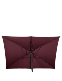 Parasol Droit Loompa Rectangulaire 2 X 3 M à Manivelle - Bordeaux -Produits De Jardin parasol droit loompa rectangulaire 2 x 3 m a manivelle bordeaux 3