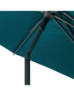 Parasol Droit Rond Soya Ø2.7m - Acier Et Polyester - Bleu Canard -Produits De Jardin parasol droit rond soya o27m acier et polyester bleu canard 3