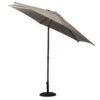 Parasol Droit Rond Soya Ø2.7m - Acier Et Polyester - Taupe -Produits De Jardin parasol droit rond soya o27m acier et polyester taupe