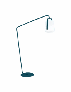 Pied De Lampe Balad Déporté Pour Terrasse Et Jardin - Bleu Acapulco