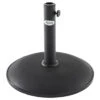 Pied De Parasol Béton Rond 15 Kg - D.45 X H.37,5 Cm - Noir -Produits De Jardin pied de parasol beton rond 15 kg d45 x h375 cm noir