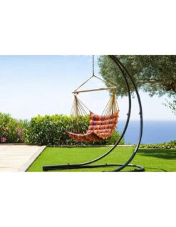 Pied Pour Chaise Suspendue - L.140 X P.150 X H.210 Cm - Hespéride 9 Pied Pour Chaise Suspendue - L.140 X P.150 X H.210 Cm - Hespéride -Produits De Jardin pied pour chaise suspendue l140 x p150 x h210 cm hesperide 2