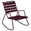 Rocking Chair Monceau En Métal - Cerise Noire -Produits De Jardin rocking chair a bascule monceau en metal 2