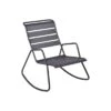 Rocking Chair Monceau En Métal - Carbone -Produits De Jardin rocking chair a bascule monceau en metal 4