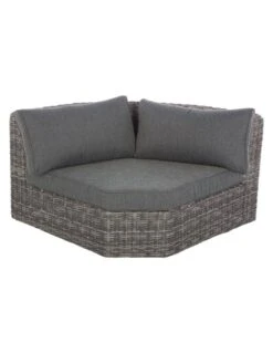 Salon D'angle 5 Places Mooréa - Aluminium Et Résine - Terre D'ombre -Produits De Jardin salon d angle 5 places moorea aluminium et resine hesperide 2