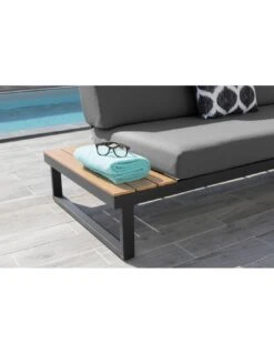 Salon D'angle Staten Avec Tablettes - Graphite / Oak 14 Salon D'angle Staten Avec Tablettes - Graphite / Oak -Produits De Jardin salon d angle staten avec tablettes coloris au choix 12