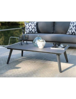 Salon De Jardin 4 Places Lava - Aluminium/Coussins Sundbrella- Graphite -Produits De Jardin salon de jardin 4 places lava aluminiumcoussins sundbrella graphite 3