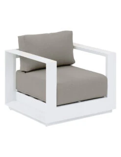 Salon De Jardin Allure 5 Places - Aluminium Graphite - Blanc -Produits De Jardin salon de jardin allure 5 places aluminium graphite 1 4