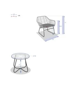 Salon De Jardin Duo Lambada - 2 Fauteuils Et Table Basse Ronde -Produits De Jardin salon de jardin duo lambada 2 fauteuils et table basse ronde 7