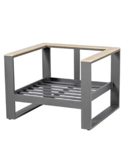 Salon De Jardin Emperia Graphite 5 Places - Aluminium Et Acacia -Produits De Jardin salon de jardin emperia graphite 5 places aluminium et acacia 5