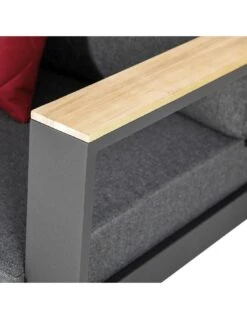 Salon De Jardin Emperia Graphite 5 Places - Aluminium Et Acacia -Produits De Jardin salon de jardin emperia graphite 5 places aluminium et acacia 9