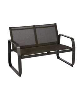 Salon De Jardin Gili 4 Places - Aluminium Et Texaline - Graphite / Anthracite Chiné -Produits De Jardin salon de jardin gili 4 places aluminium et texaline 2