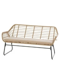 Salon De Jardin Lambada 4 Places - Résine Tressée Sésame -Produits De Jardin salon de jardin lambada 4 places resine tressee sesame 1 2