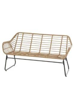 Salon De Jardin Lambada 4 Places - Résine Tressée Sésame -Produits De Jardin salon de jardin lambada 4 places resine tressee sesame 1 3