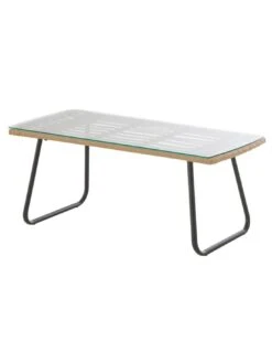 Salon De Jardin Lambada 4 Places - Résine Tressée Sésame -Produits De Jardin salon de jardin lambada 4 places resine tressee sesame 1 6