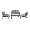 Salon De Jardin Marlo Graphite - 4 Places -Produits De Jardin salon de jardin marlo graphite 4 places proloisirs