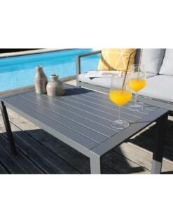 Salon De Jardin Marlo Graphite - 4 Places -Produits De Jardin salon de jardin marlo graphite 4 places proloisirs 4