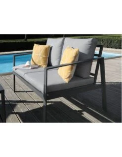 Salon De Jardin Marlo Graphite - 4 Places -Produits De Jardin salon de jardin marlo graphite 4 places proloisirs 5