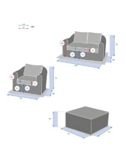 Salon De Jardin Mooréa - 4 Places - Aluminium Et Résine - Naturae -Produits De Jardin salon de jardin moorea 4 places aluminium et resine 9