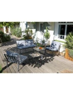Salon De Jardin Rodez 4 Places En Aluminium Grey -Produits De Jardin salon de jardin rodez 4 places en aluminium grey 2