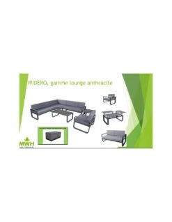 Salon De Jardin Widero D'angle - Aluminium Anthracite -Produits De Jardin salon de jardin widero d angle aluminium anthracite 2
