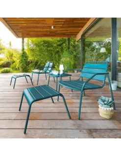 Salon Duo Relax Phuket 2 Places - Acier époxy - Bleu Canard 10 Salon Duo Relax Phuket 2 Places - Acier époxy - Bleu Canard -Produits De Jardin salon duo relax phuket 2 places acier epoxy bleu canard 1