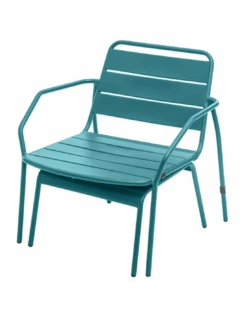 Salon Duo Relax Phuket 2 Places - Acier époxy - Bleu Canard 14 Salon Duo Relax Phuket 2 Places - Acier époxy - Bleu Canard -Produits De Jardin salon duo relax phuket 2 places acier epoxy bleu canard 5