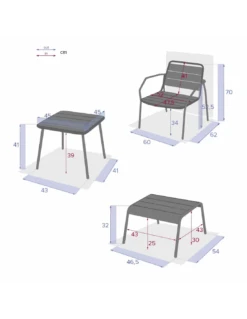 Salon Duo Relax Phuket 2 Places - Acier époxy - Bleu Canard 15 Salon Duo Relax Phuket 2 Places - Acier époxy - Bleu Canard -Produits De Jardin salon duo relax phuket 2 places acier epoxy bleu canard 6