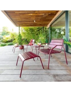 Salon Duo Relax Phuket 2 Places - Acier époxy - Bordeaux -Produits De Jardin salon duo relax phuket 2 places acier epoxy bordeaux 1